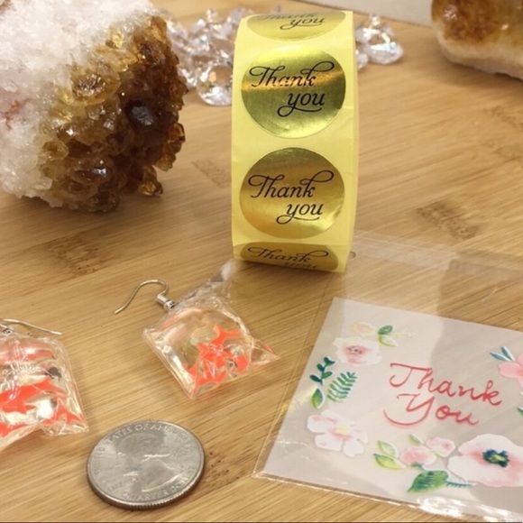 500 Gold Foil Thank You Stickers PRICE IS FIRM - Picture 5 of 5